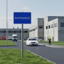 Premium Post Mounted Car Park Entrance Sign - High Reflectivity for Safety and Clear Traffic Flow