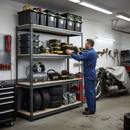 Premium Heavy Duty Garage Shelving - 2200mm High - 500kg Capacity - Grey