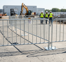 Premium Heavy Duty Metal Feet for Crowd Control Barriers - Stable Base for Safety and Durability