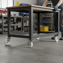 75mm Heavy Duty Swivel Plate Castor with White Nylon Wheel and 100Kg Load Capacity