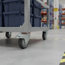 200mm Braked Swivel Bolt Hole Castor Anti-Static Heavy Duty