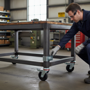 150mm Heavy Duty Braked Swivel Plate Castor with Load Capacity 400Kg