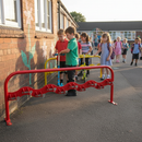 Premium Heavy Duty Scooter Racks for Schools - 10 Scooter Capacity with Galvanized Steel Construction and Low Maintenance Design