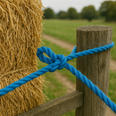 12mm Blue Polypropylene Draw Cord Rope - 500m on Wooden Drum | Heavy Duty 3-Strand Twisted Rope for Cable Pulling, Telecoms, Industrial & Marine Use