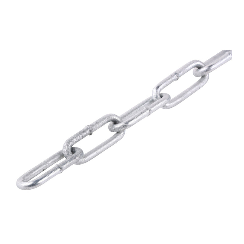 Welded Link Chain - Hot Dipped Galvanised - 4 x 32 x 8mm (10m)