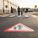 Professional Thermoplastic Road Marking Symbol for Pedestrians - Easy Application, Non-Slip Design, and Fast Installation