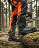 Premium Heavy Duty Forestry Chainsaw Boot with Steel Toe Cap and Anti-Vibration Outsole for Ultimate Protection