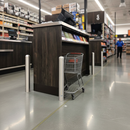 Premium Impact-Resistant Protection Post with Hidden Shock-Absorbing Technology for Retail Spaces
