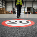 Premium 20mph Speed Limit Roundels - Thermoplastic, Tricolour, Non-Slip, Easy Application