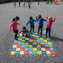 Premium Full-Colour Number Grid Playground Marking - Durable Thermoplastic Design for Counting Fun