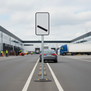 Professional Countdown Marker 100 Yards Post Mounted Sign with Multiple Color Options for Traffic Guidance