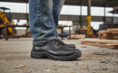 Premium Smooth Leather Tie Shoe with 200 Joule Steel Toe Cap, Slip-Resistant Sole, and Shock Absorber Heel for Ultimate Comfort and Protection