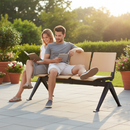 Premium 4 Seater Waiting Room Bench with Durable Steel Frame and Beech Faced Plywood Seating