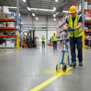 Professional Line Marking Trolley for Easy Carpark and Warehouse Markings with Adjustable Widths