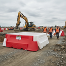 Heavy Duty Water Filled Barrier 2m Tall with Interlocking Design and High Wind Resistance for Site Security