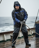 Premium Waterproof Fixed Lining Pilot Jacket with Adjustable Hood and Multiple Pockets