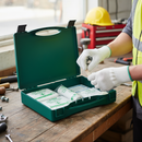 Professional 1 Person First Aid Kit with Sterile Dressings, Cleansing Wipes, and Bandages for Emergency Preparedness