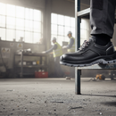 Premium Metal-Free Safety Trainer with Full-Grain Leather Upper and Composite Toe Protection for Comfort and Performance