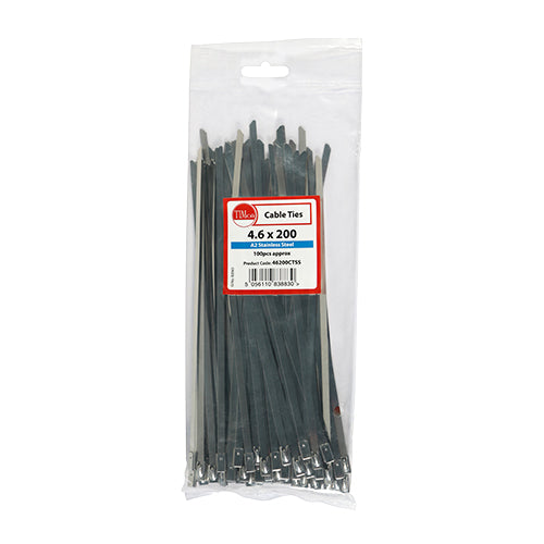 Cable Ties - Stainless Steel - 4.6 x 200