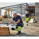 Premium Hi-Vis Driver’s Trousers with Inner Knee Pad Pockets and Expanding Back Pockets - Certified EN ISO 20471 Class 1