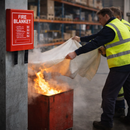 Fire Blanket – 1.2m x 1.8m – Rigid PVC Case – Indoor Safety