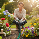Premium Three Way Garden Hose Connector for Versatile Water Flow Control with Ergogrip Couplings