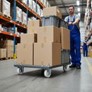 160mm Fixed Plate Castor with Heavy Duty White Nylon Wheel and 400Kg Load Capacity