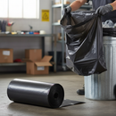 Premium Medium Duty Refuse Sack - Black, 457x737mm, Pack of 200 for Heavy Waste Disposal