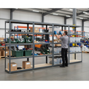 Premium Shelving Units with Storage Boxes - 1800mm High Grey