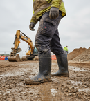Premium Heavy Duty Full Safety Wellingtons with Steel Toe Cap, Waterproof Design, and Antistatic Features for Industrial Use