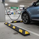 Premium Rubber Wheel Stops for EV Protection - Highly Visible, Durable, and Easy to Install