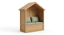 Three Seat Wooden Arbour with Storage Box (view 2)