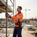 Premium 3-Point Safety Harness with Metal Positioning Loops, Adjustable Straps, and Fall Indicators for Enhanced Worker Support