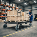 160mm Heavy Duty Swivel Plate Castor with Grey Elastic Tyre