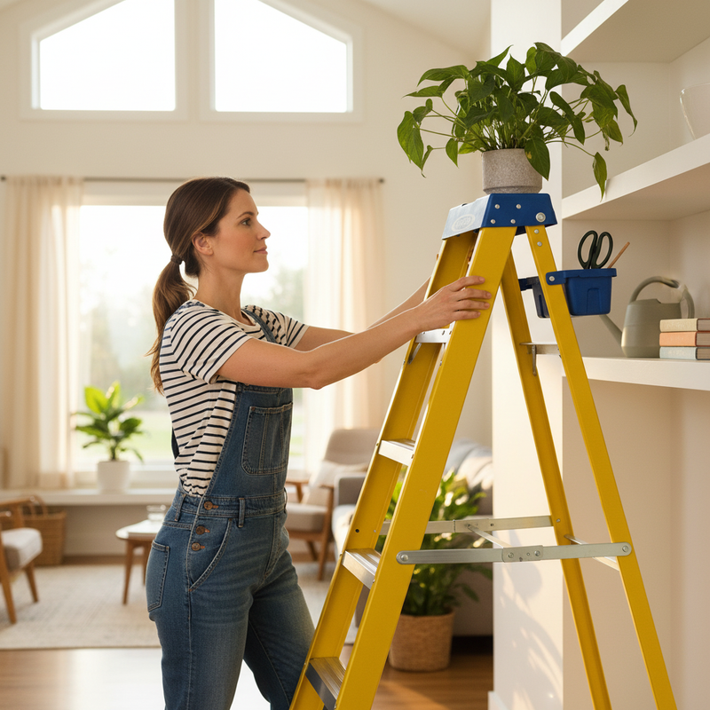 Professional Fibreglass Swingback Step Ladders - 6 Sizes Available