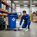 Premium Oil and Fuel Spill Kit in Blue Wheelie Bin - 240L Capacity