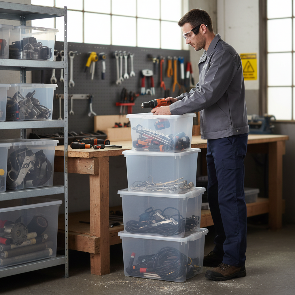 Boxes Storage Solution Premium Plastic Storage Boxes - Clear - Multiple Sizes Available