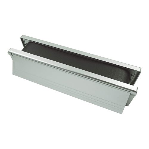 Intumescent Letterbox - Satin Anodised Aluminium - Silver Frame - 272 x 70