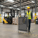 Premium Heavy Duty Door Guard Safety Barrier with Infill for Wall Protection - Durable Stainless Steel Design