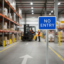 High-Performance No Entry Sign Diagram 836 - Post Mounted for Traffic Control and Safety