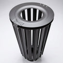 Steel Litter Bin 80 Litre with Lock and Steel Lid (view 2)