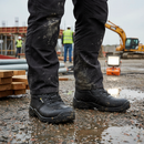Premium Heavy Duty D-Ring Midsole Boot with Steel Toe Cap and Slip-Resistant Sole for Industrial Safety