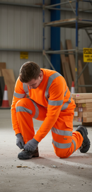 Premium Hi-Vis Fleece Jogger Trousers with Elasticated Waist and Multiple Pockets for Enhanced Comfort and Safety