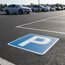 Premium Thermoplastic Preformed Parking Marking Symbol in 3 Sizes for Enhanced Visibility and Durability