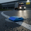 Premium Double-Sided Road Stud with Blue Reflectors for Airfield Safety and Visibility