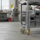 160mm Premium Swivel Plate Castor with Polyurethane Wheels