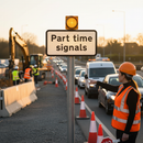 Professional Supplementary Plate for Traffic Signals - Part Time Operation Notification