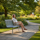 Premium Outdoor Steel Bench Seat with Back, Galvanised and Powder Coated Options, Ideal for Public Spaces