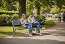 Premium Heavy Duty 2m Steel Seat Bench with Backrest for Outdoor Comfort and Durability