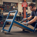 125mm Heavy Duty Braked Swivel Plate Castor Nylon Wheel